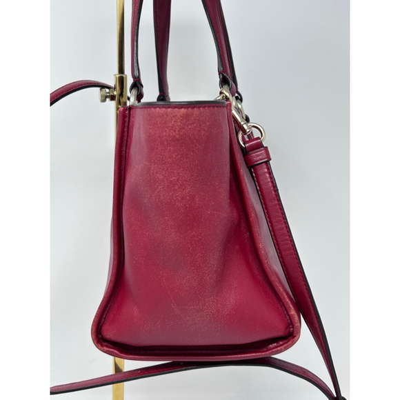 COACH G1405 33537 Red Leather Shoulder Crossbody Purse Bag - Picture 6 of 13